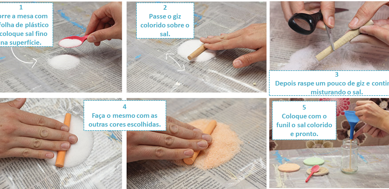 DIY: Areia Colorida