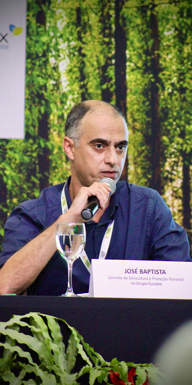 José Baptista, Gerente de Silvicultura e Proteção Florestal do Grupo Eucatex, esteve presente no evento